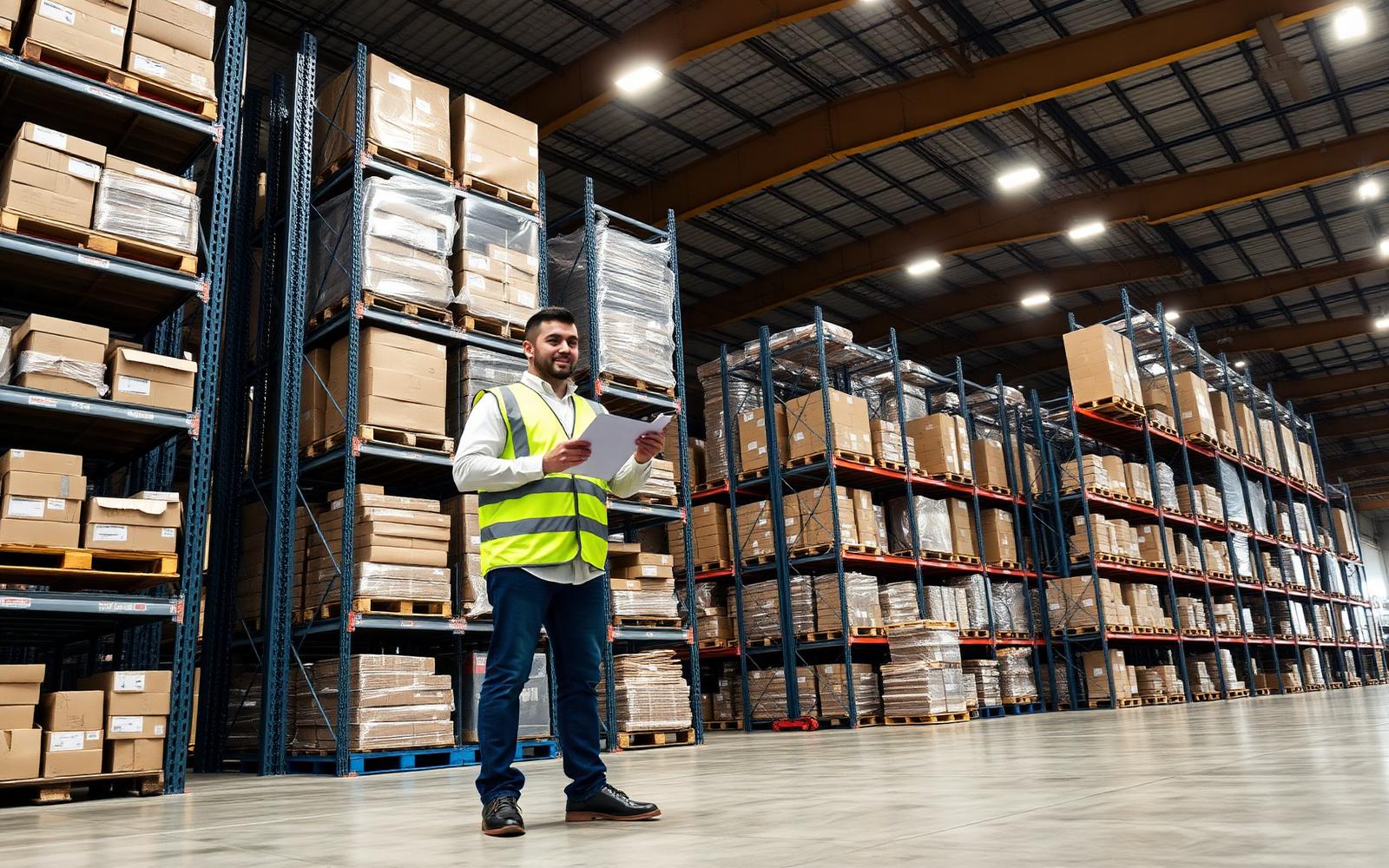 Interior of the WIN Aljarash distribution warehouse in Carson City, Nevada